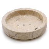 Saboneteira redonda de mármore de mel_Atelier do Sabão