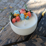 Vela Decorativa Natural de Cera de Soja - Flor de Cerejeira - Atelier do Sabão