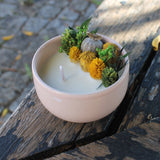 Vela Decorativa Natural de Cera de Soja - Flor de Cerejeira - Atelier do Sabão