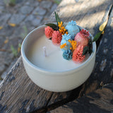 Vela Decorativa Natural de Cera de Soja - Flor de Cerejeira - Atelier do Sabão