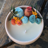 Vela Decorativa Natural de Cera de Soja - Flor de Cerejeira - Atelier do Sabão