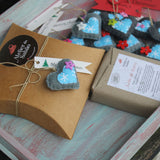 Embrulho de Natal em caixa Kraft para 1 sabonete - Atelier do Sabão