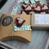 Embrulho de Natal em caixa Kraft para 1 sabonete - Atelier do Sabão