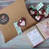 Embrulho de Natal em caixa Kraft para 2 sabonetes - Atelier do Sabão