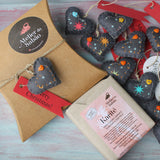 Embrulho de Natal em caixa Kraft para 1 sabonete - Atelier do Sabão