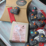 Embrulho de Natal em caixa Kraft para 1 sabonete - Atelier do Sabão