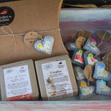 Embrulho em caixa Kraft para 2 sabonetes - Atelier do Sabão