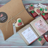 Embrulho de Natal em caixa Kraft para 2 sabonetes - Atelier do Sabão