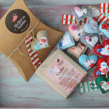 Embrulho de Natal em caixa Kraft para 1 sabonete - Atelier do Sabão