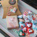 Embrulho de Natal em caixa Kraft para 1 sabonete - Atelier do Sabão