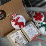 Embrulho de Natal em caixa Kraft para 2 sabonetes - Atelier do Sabão