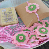 Embrulho em caixa Kraft para 1 sabonete - Flor