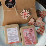 Embrulho de Natal em caixa Kraft para 2 sabonetes - Atelier do Sabão