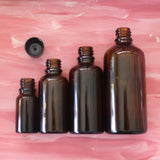 Frasco de Vidro Âmbar DIN 18- Atelier do Sabão