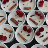 Vela Decorativa - Especial de Natal - Cupcake Bagas de Natal - 35 g