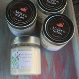 Vela Natural de Cera de Soja - Óleo Essencial de Eucalipto - 200 g - Atelier do Sabão