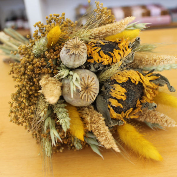 Flores secas - Bouquet Girassol - Atelier do Sabão