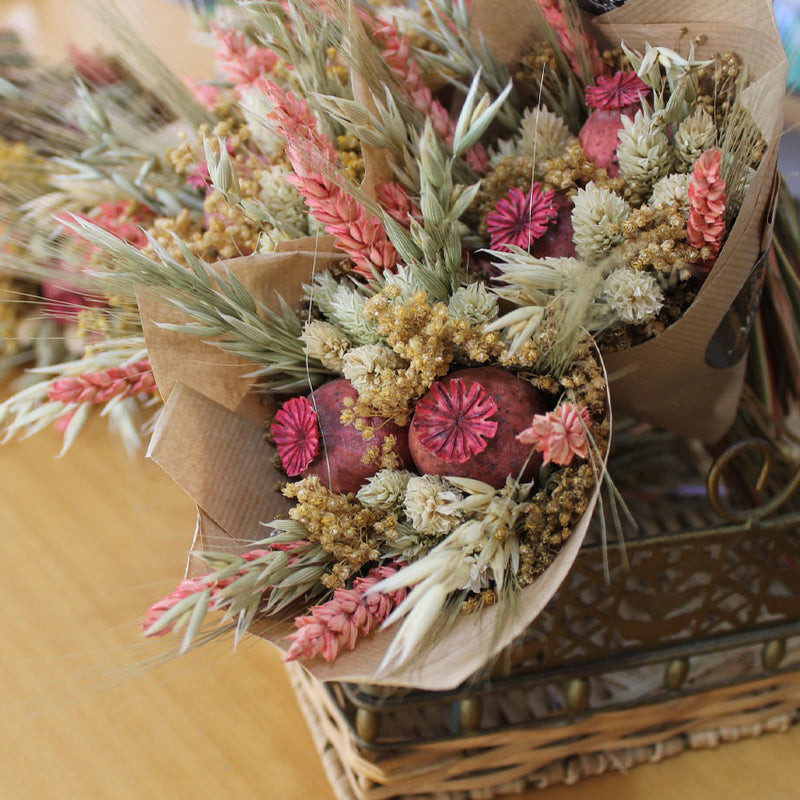 Raminho - Papaver rosa - Flores Secas - Atelier do Sabão