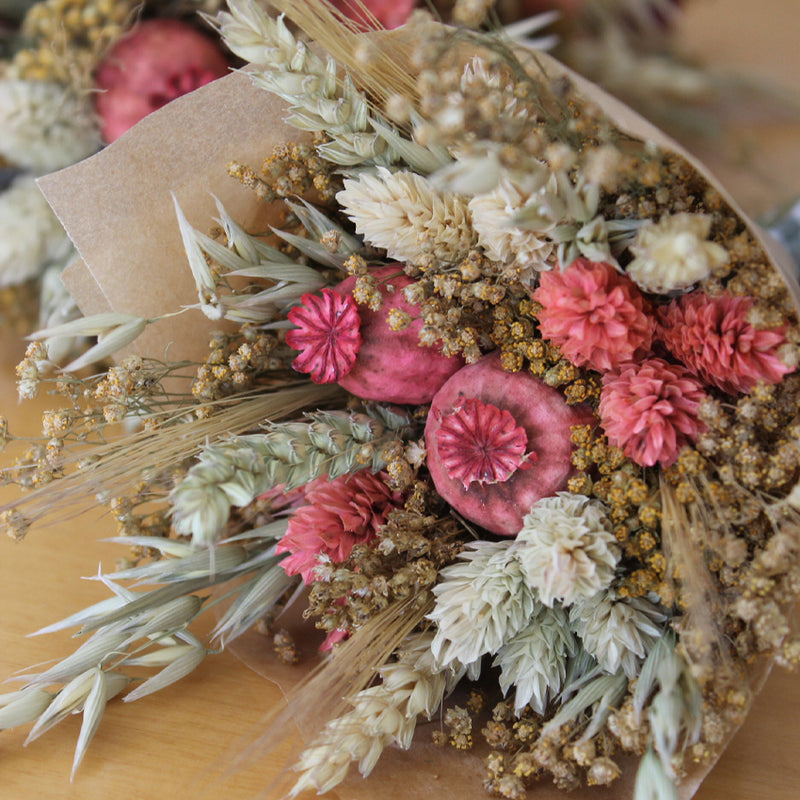 Raminho - Papaver rosa - Flores Secas - Atelier do Sabão