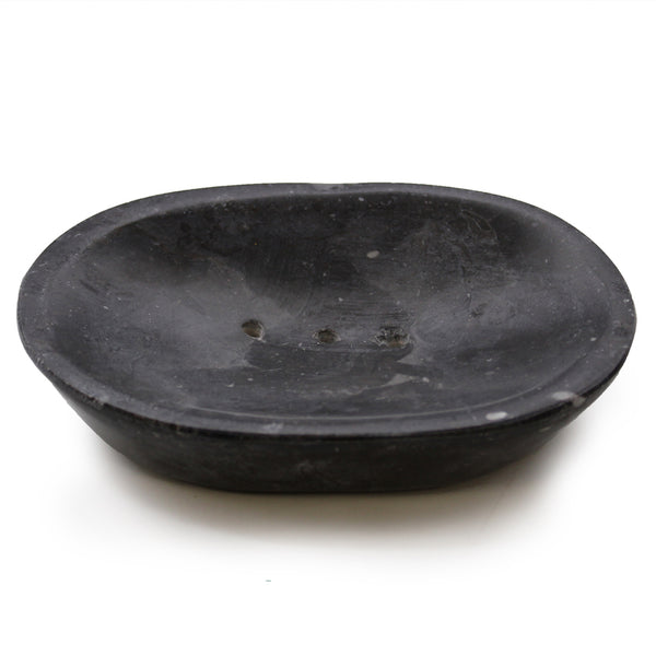 Saboneteira redonda de mármore de mel_Atelier do Sabão