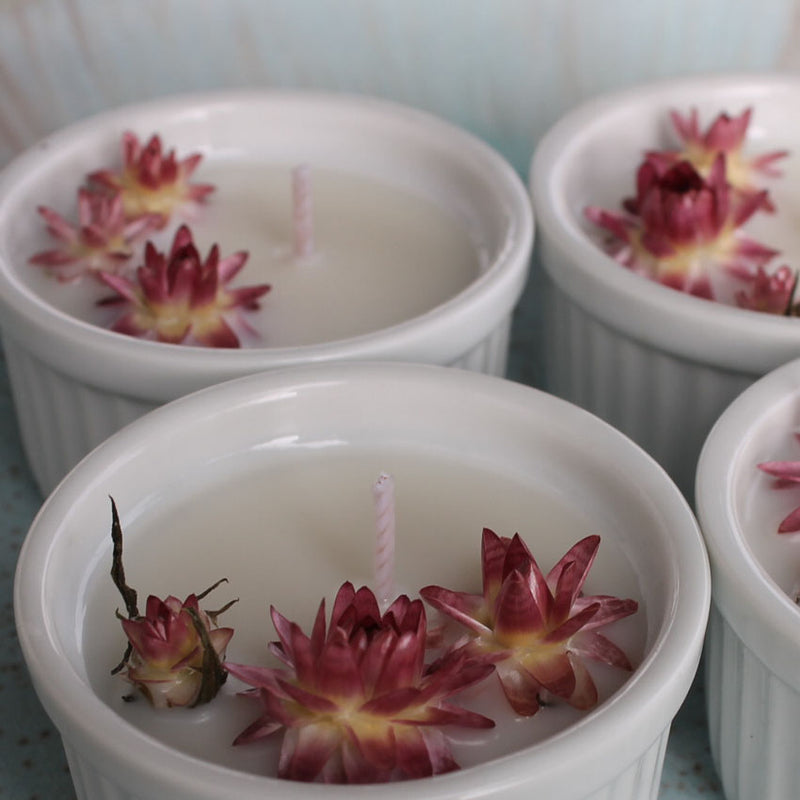 Vela Decorativa Natural de Cera de Soja - Cupcake Flor de Cerejeira - 35 g