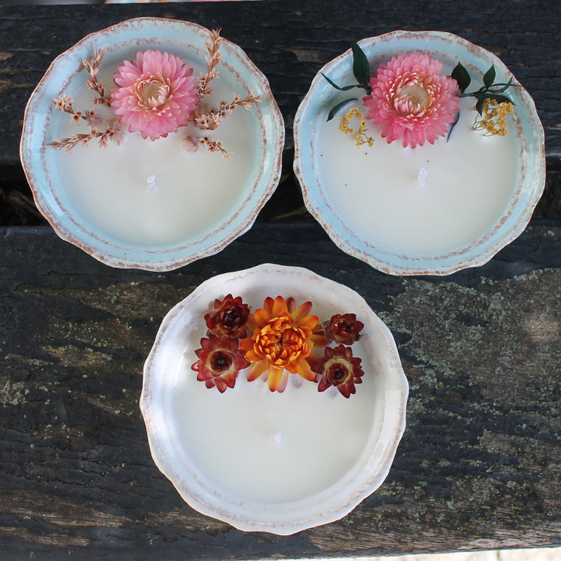 Vela Decorativa Natural de Cera de Soja - Flor de Cerejeira - Atelier do Sabão