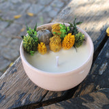 Vela Decorativa Natural de Cera de Soja - Flor de Cerejeira - Atelier do Sabão