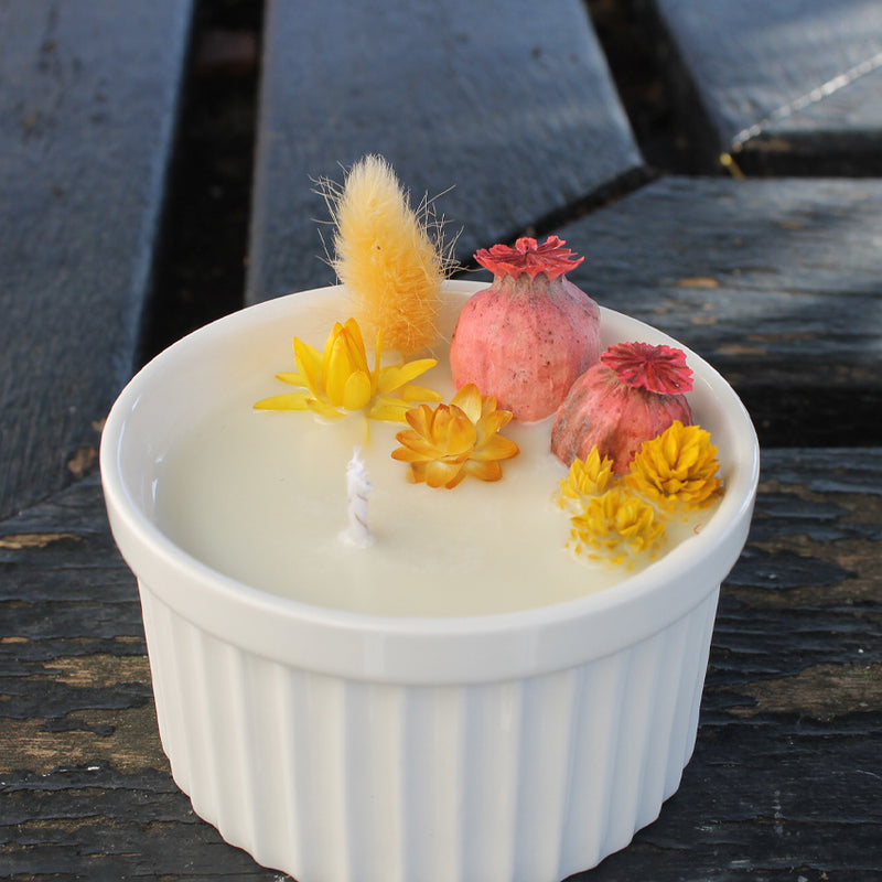 Vela Decorativa de Cera de Soja - Flor Cerejeira - 200 g