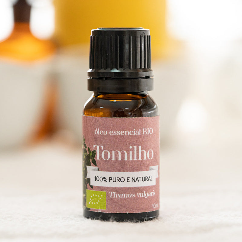 Óleo essencial de TOMILHO BIO, Thymus vulgaris - Atelier do Sabão