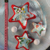 Atrapa Sonhos de Estrelas em feltro de Natal- Feito à mão - Atelier do Sabão