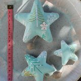 Atrapa Sonhos de Estrelas em feltro de Natal- Feito à mão - Atelier do Sabão