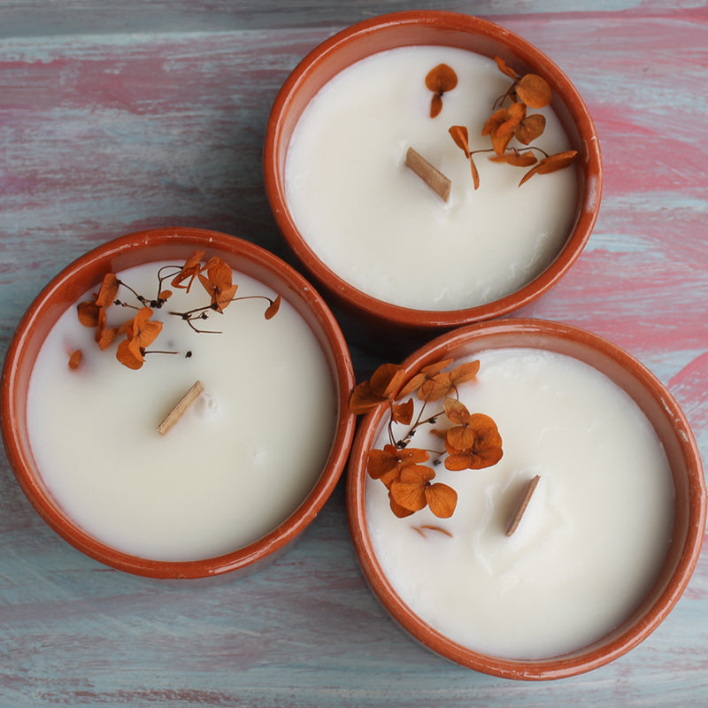 Vela Natural com óleo essencial de Citronela - Atelier do Sabão